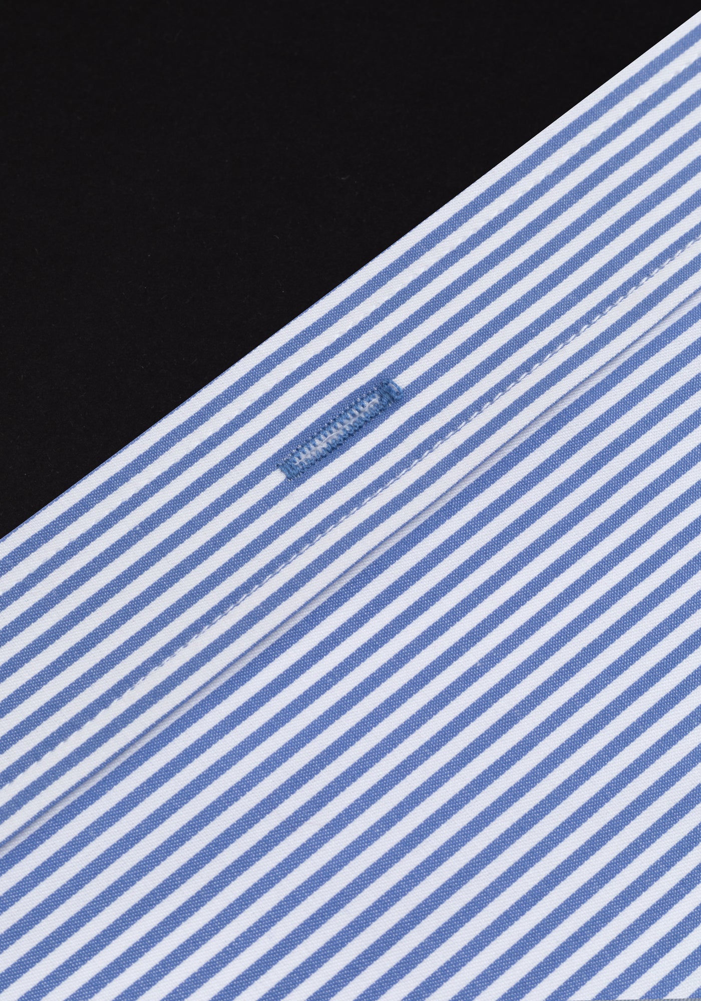 Giza 87 Cotton Royal Blue Stripe Signature Twill Shirt