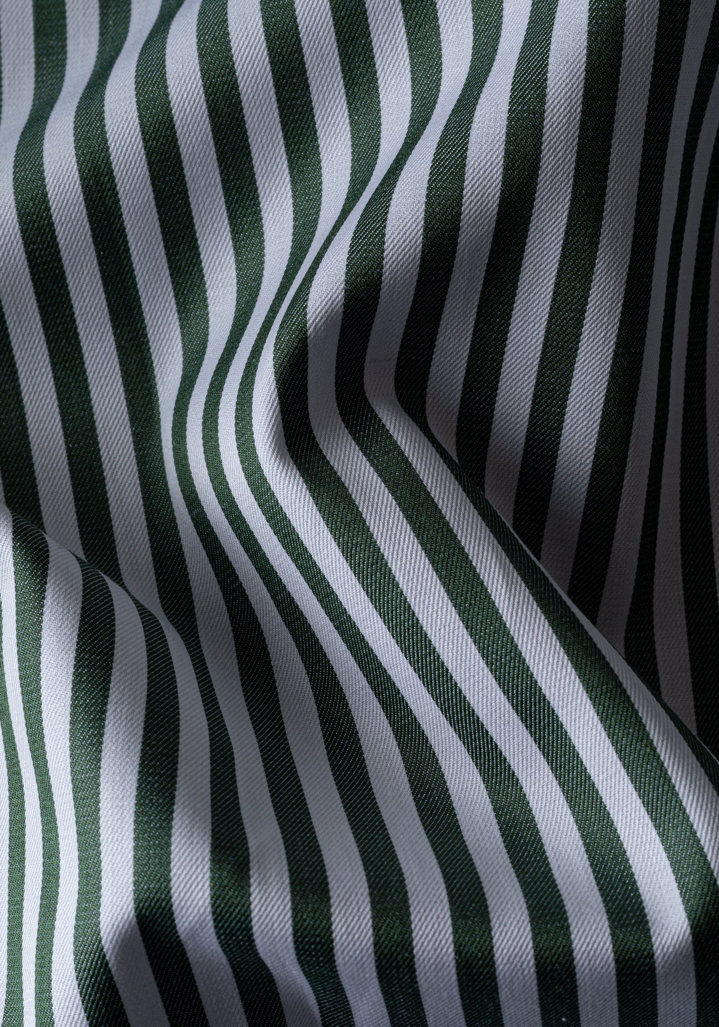 Giza 87 Cotton Emerald Green Stripe Signature Twill Shirt