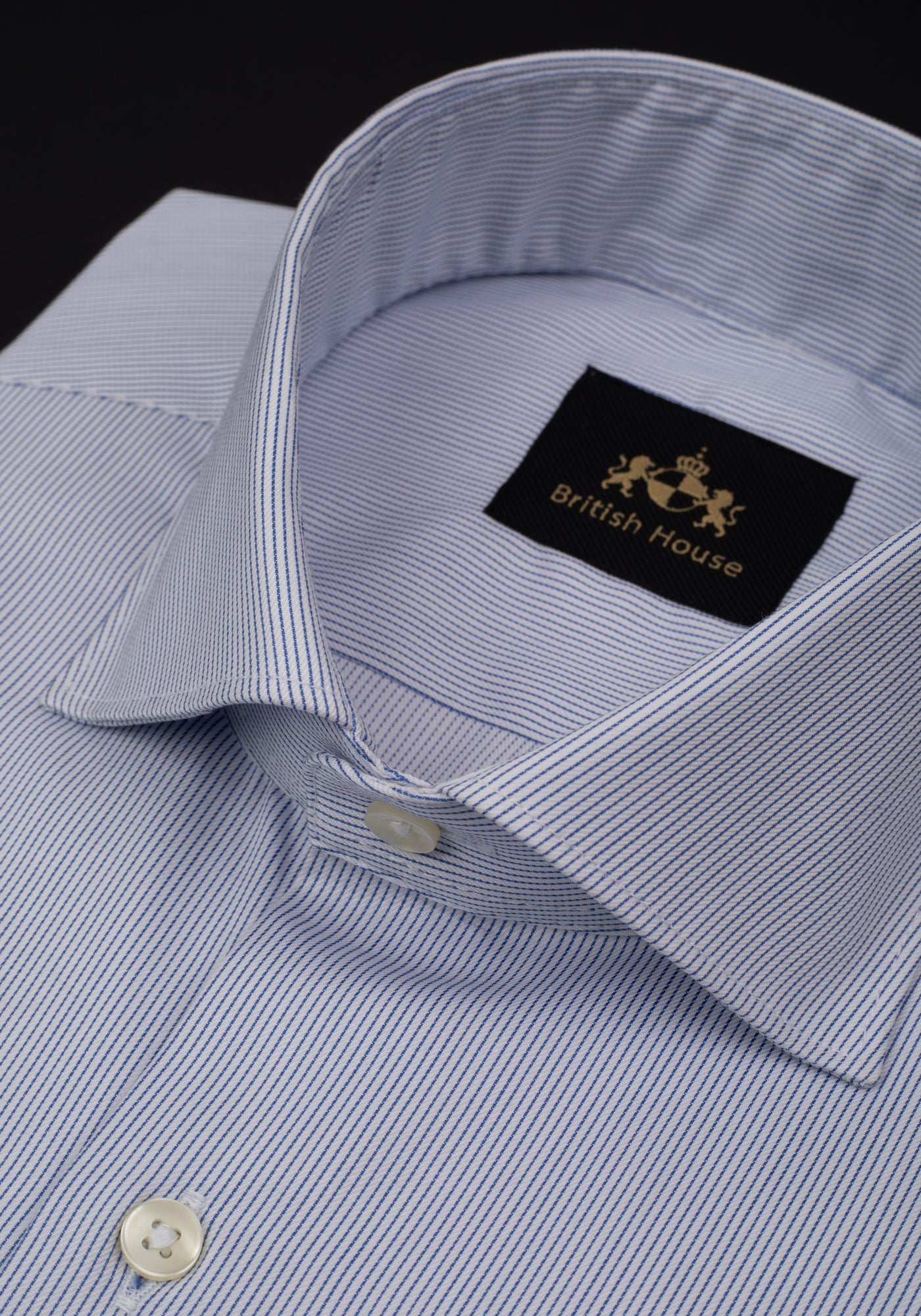 Haze Blue Stripe Fine Twill Shirt