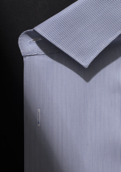 Haze Blue Stripe Fine Twill Shirt