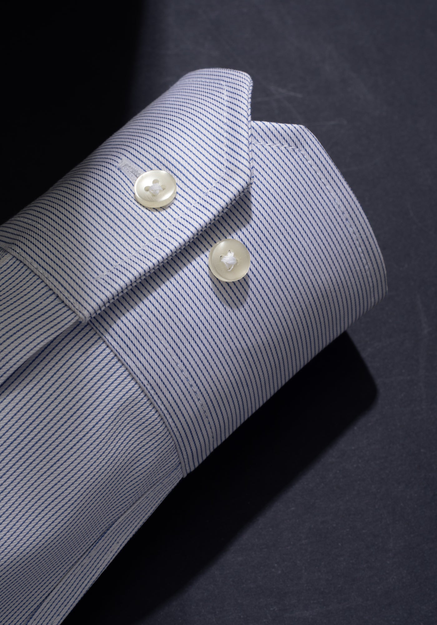 Haze Blue Stripe Fine Twill Shirt