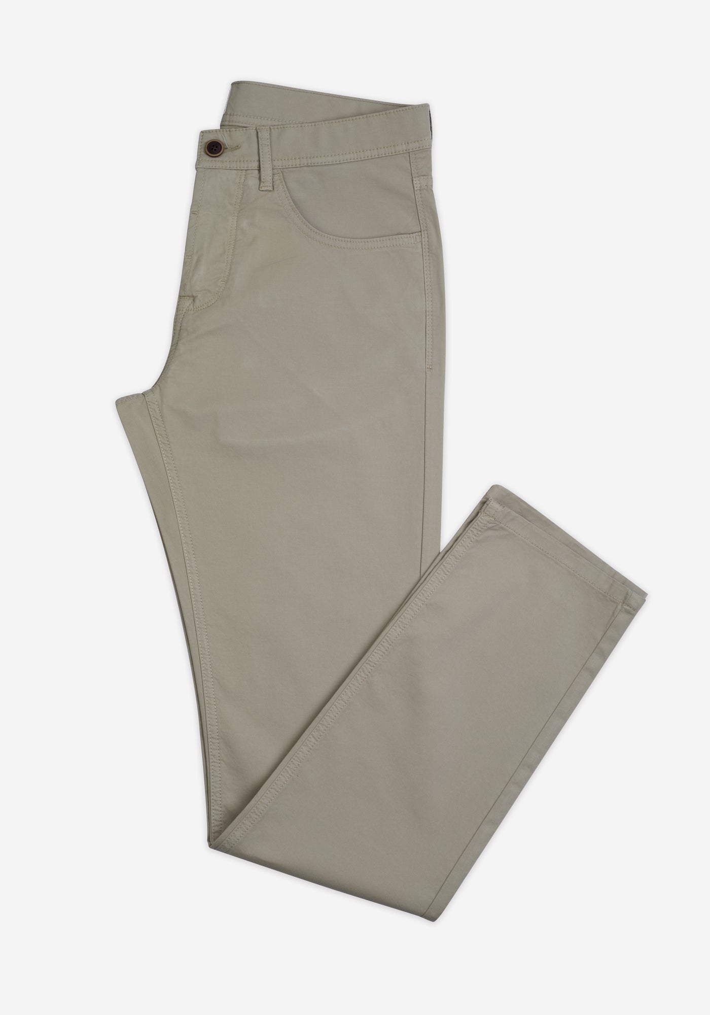 Contemporary Fit Pale Olive Twill Gabardine