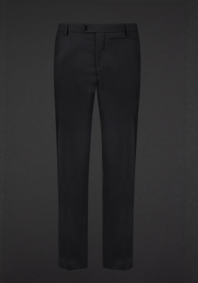 Coal Black Semi-Italian Handmade 130S Cool Wool Suit