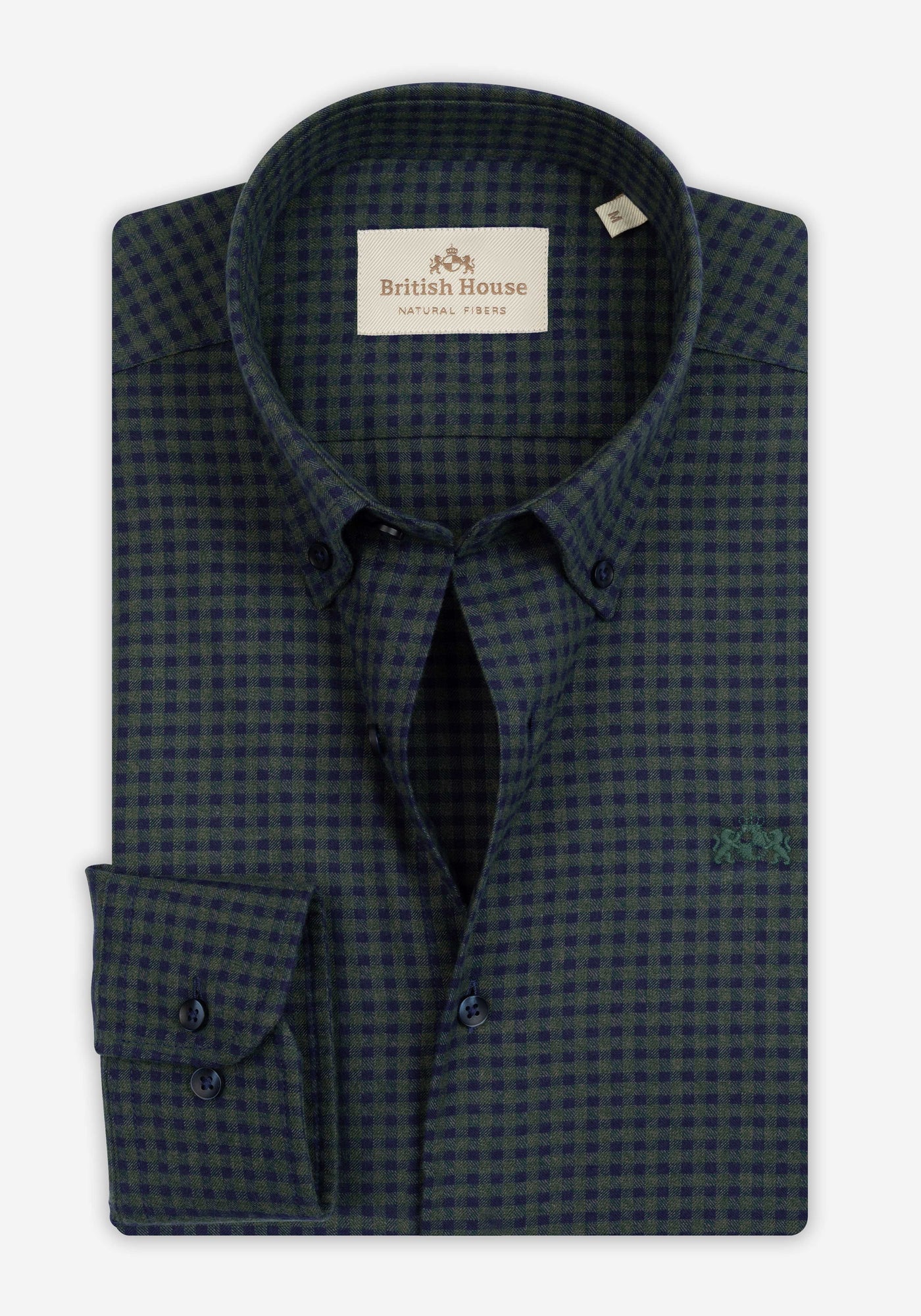 Shadow Green Checked Flannel Shirt