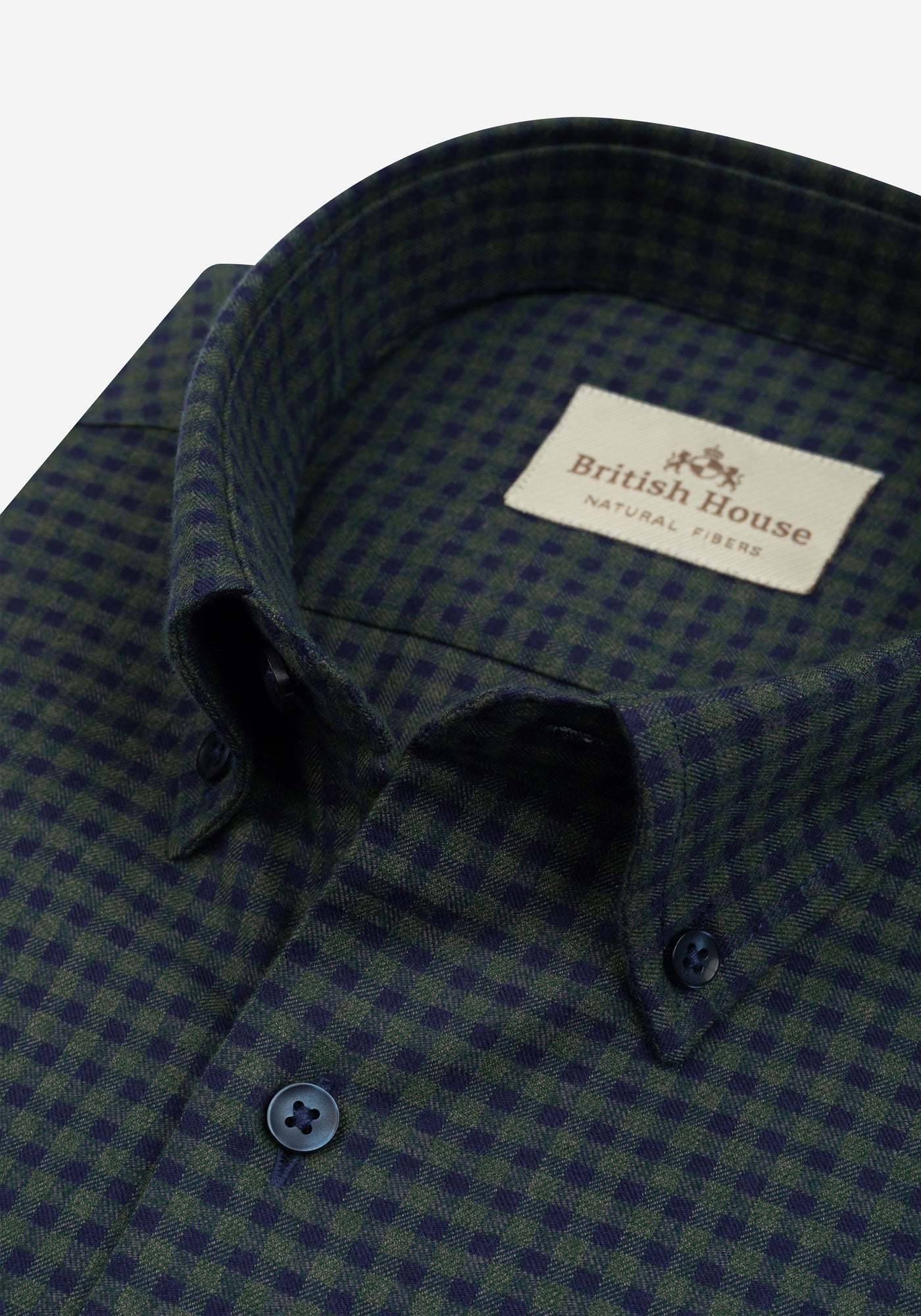 Shadow Green Checked Flannel Shirt