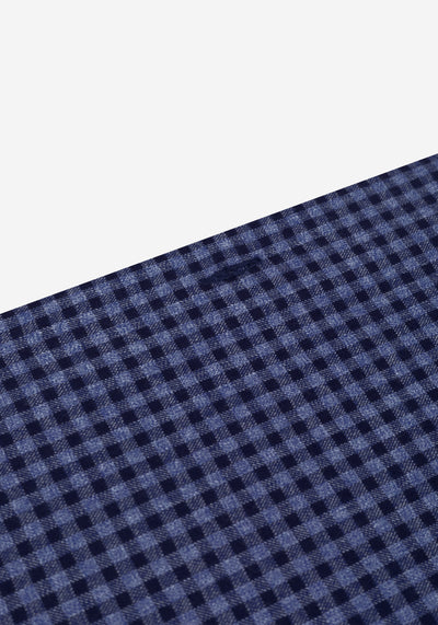 Claret Navy Checked Flannel Shirt