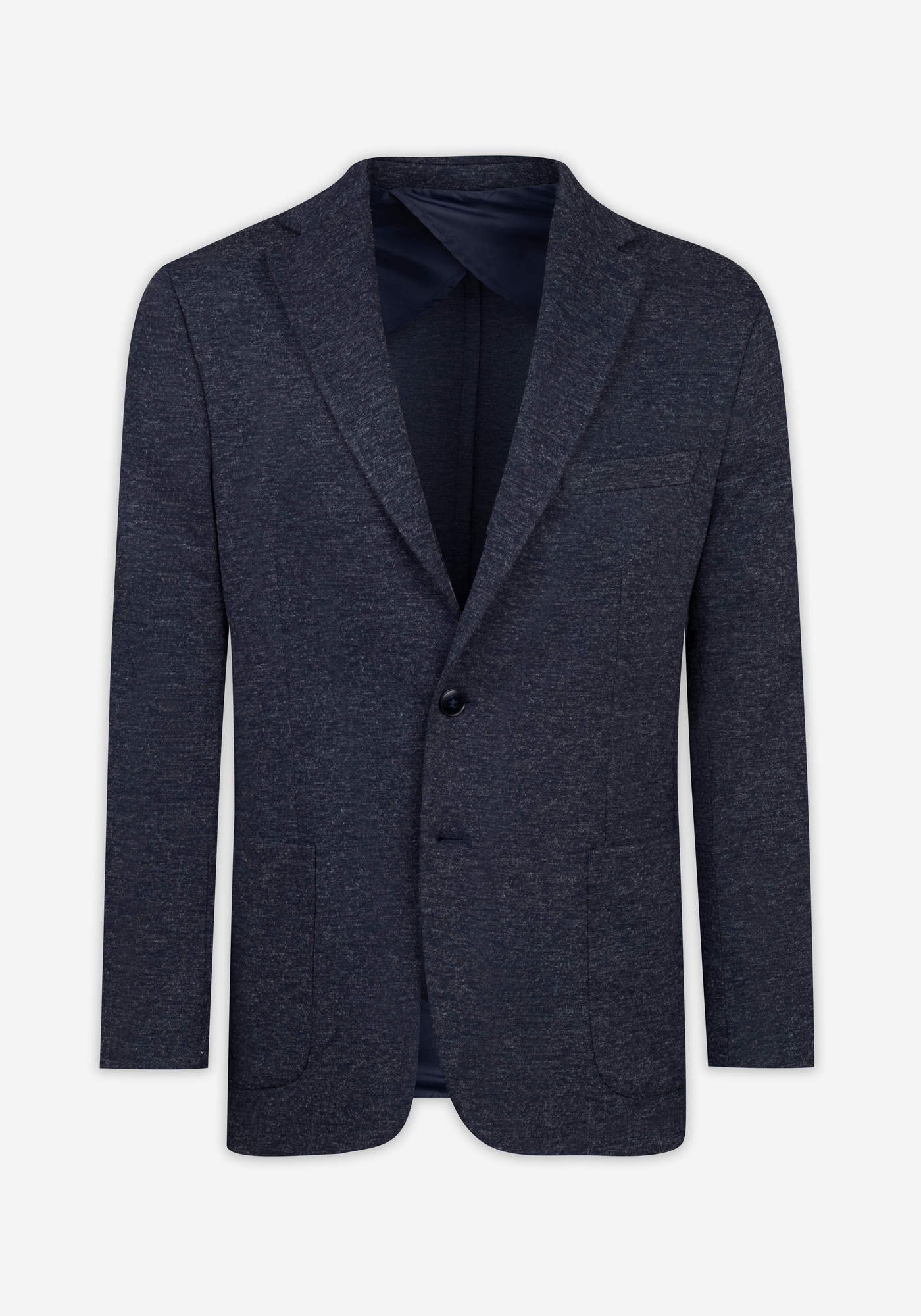 Contemporary Fit Bluish Grey Mélange Blazer