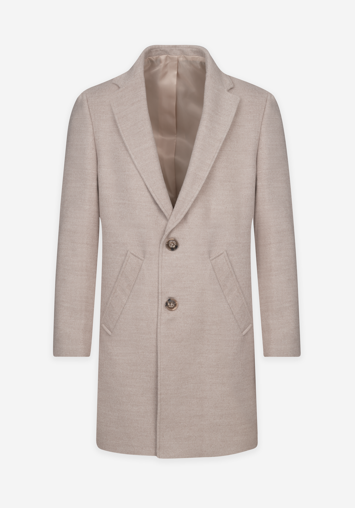 Sable Beige Poly Coat