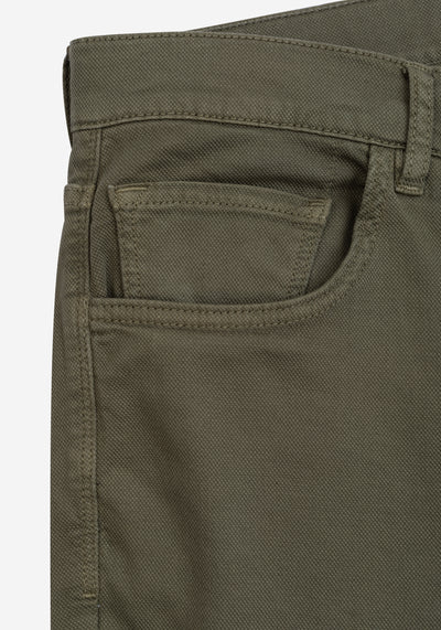 Smart Fit Classic Olive Piqué Gabardine