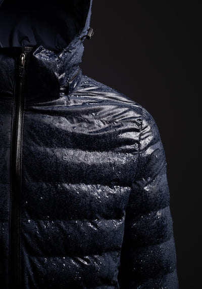 Deep Navy Puffer Down Jacket