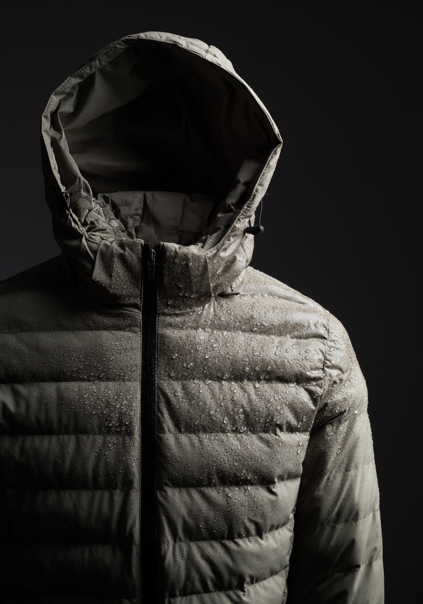 Dusty Olive Puffer Down Jacket