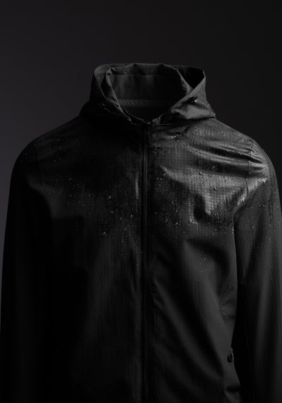 Eclipse Black Pocketable Windbreaker Jacket