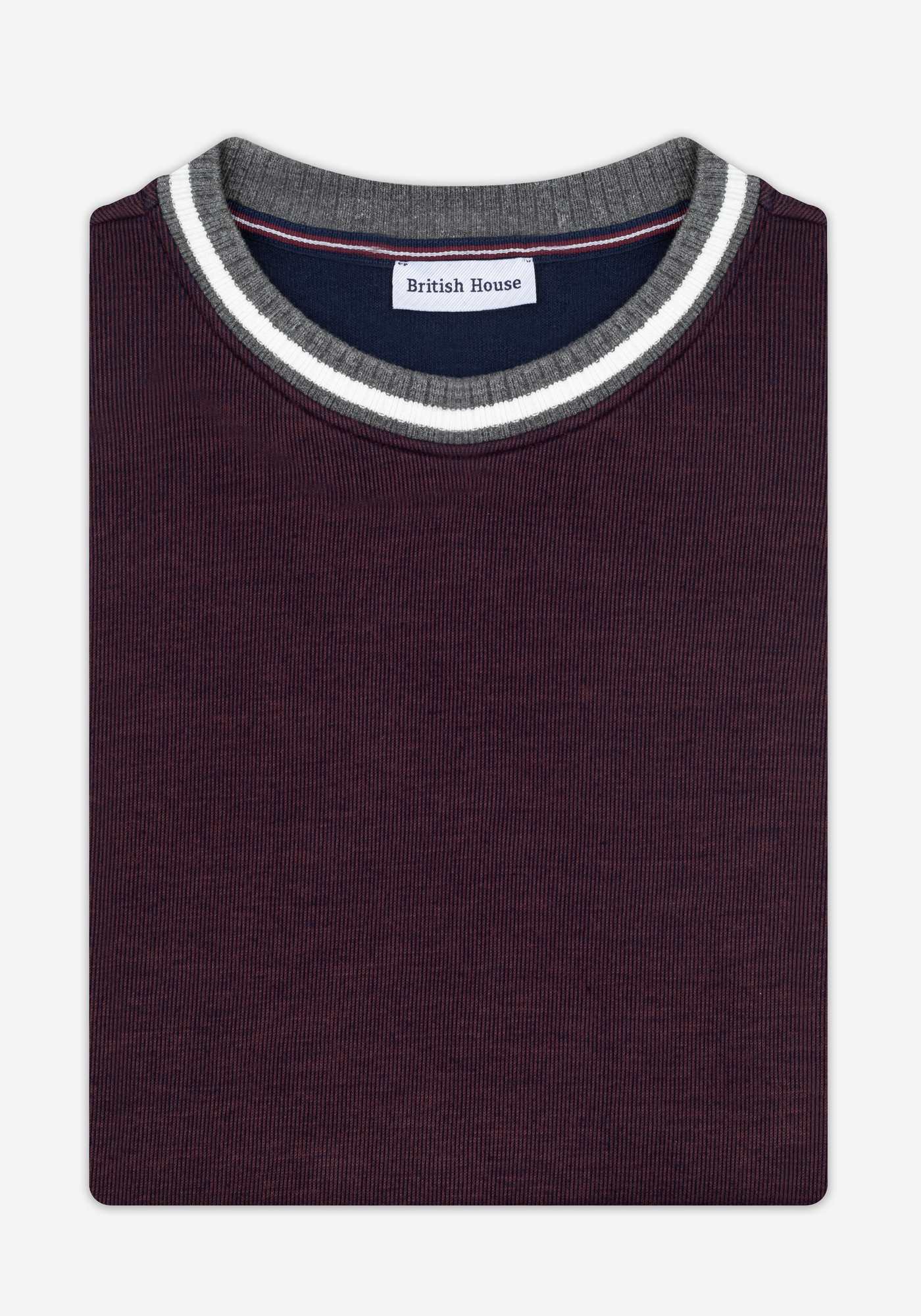 Berry Burgundy Cotton Sweatshirt