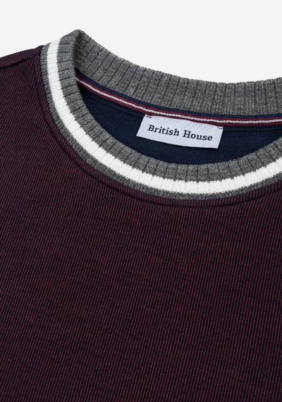 Berry Burgundy Cotton Sweatshirt