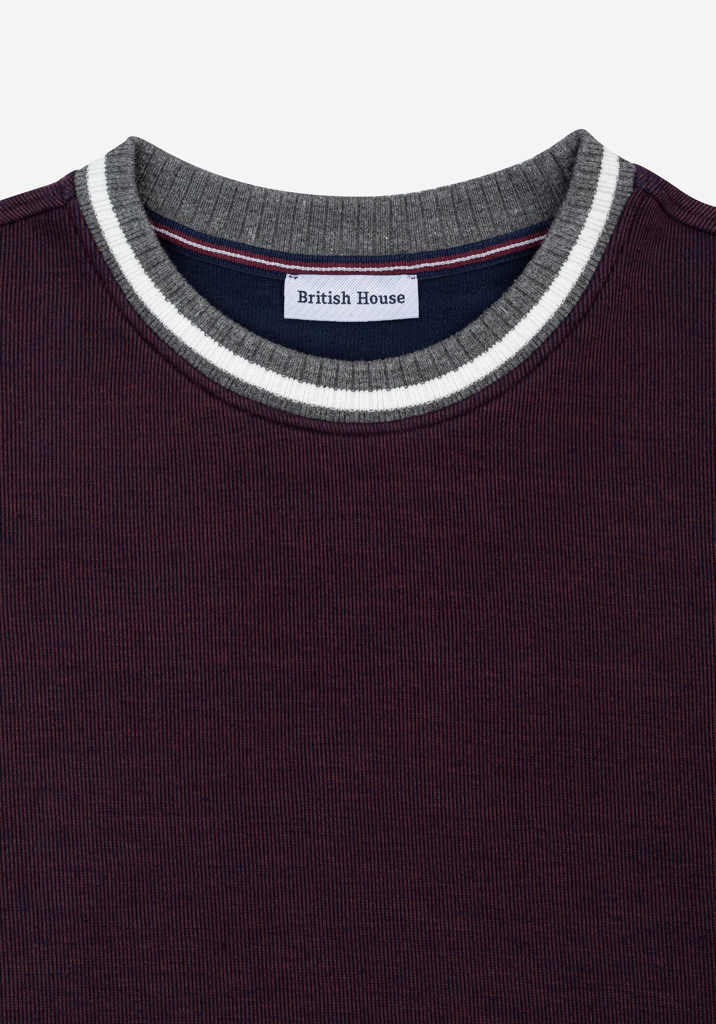 Berry Burgundy Cotton Sweatshirt