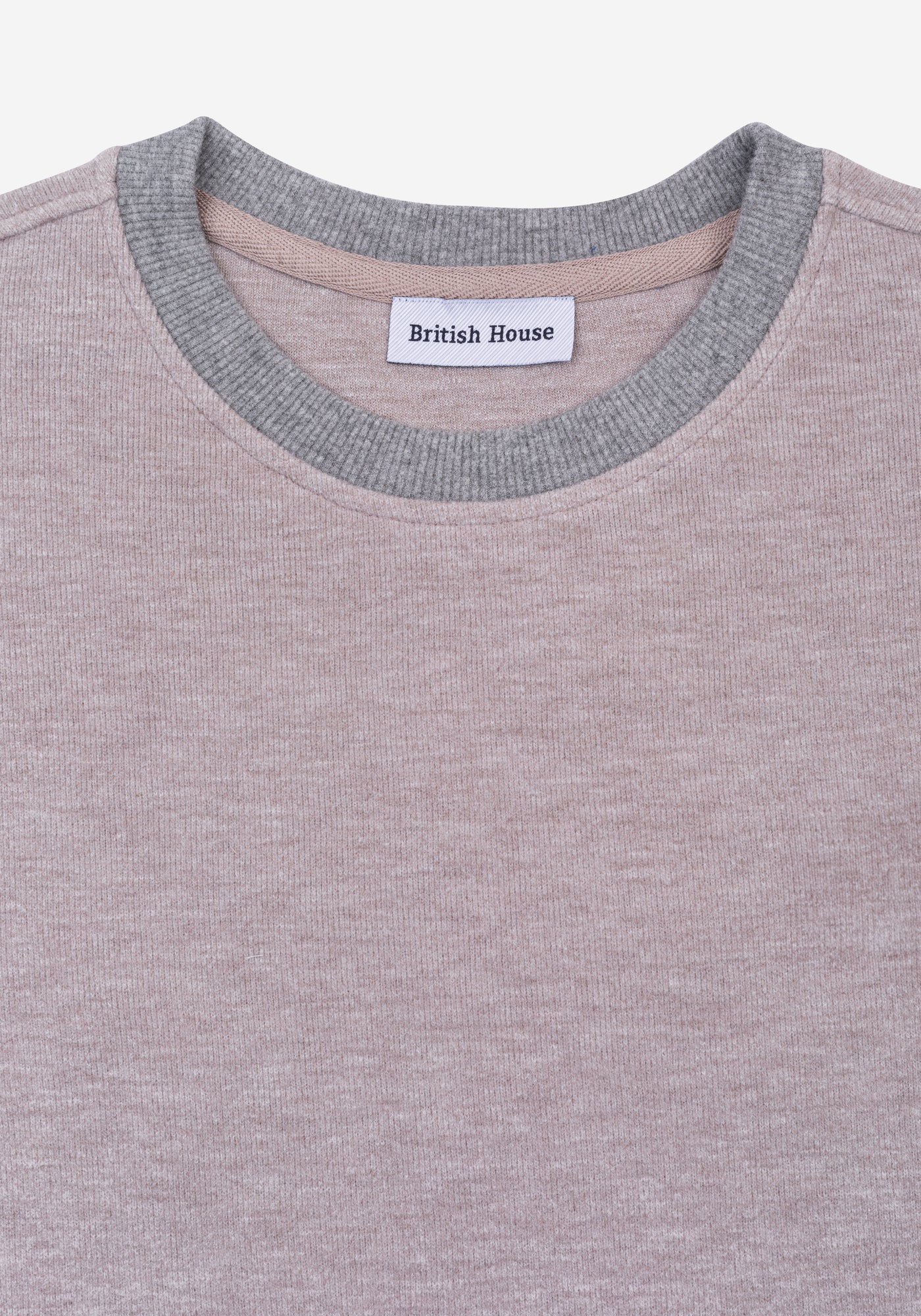 Muted Beige Cotton Sweatshirt