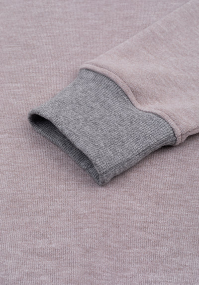 Muted Beige Cotton Sweatshirt