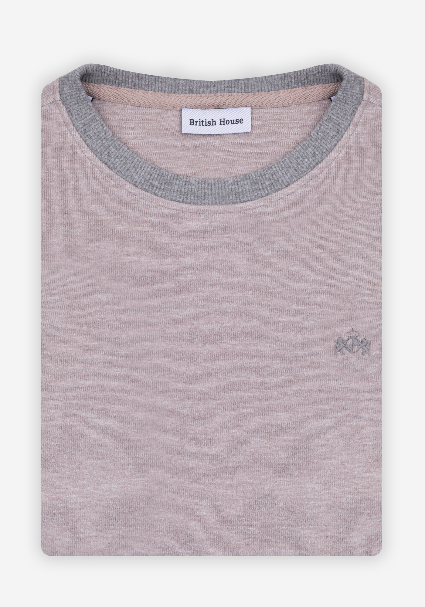 Muted Beige Cotton Sweatshirt