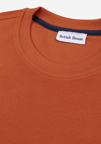 Aurora Orange Cotton Sweatshirt