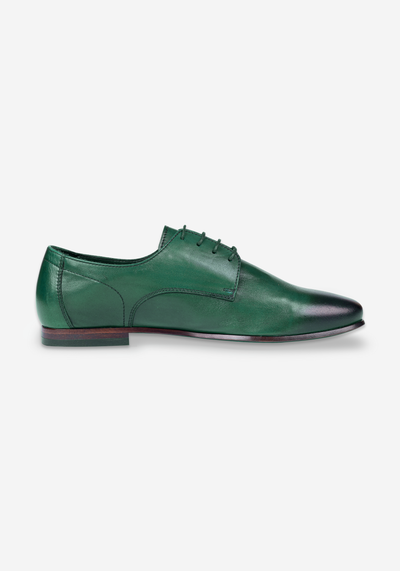 Ivy Green Calf-Skin Leather Lace-up