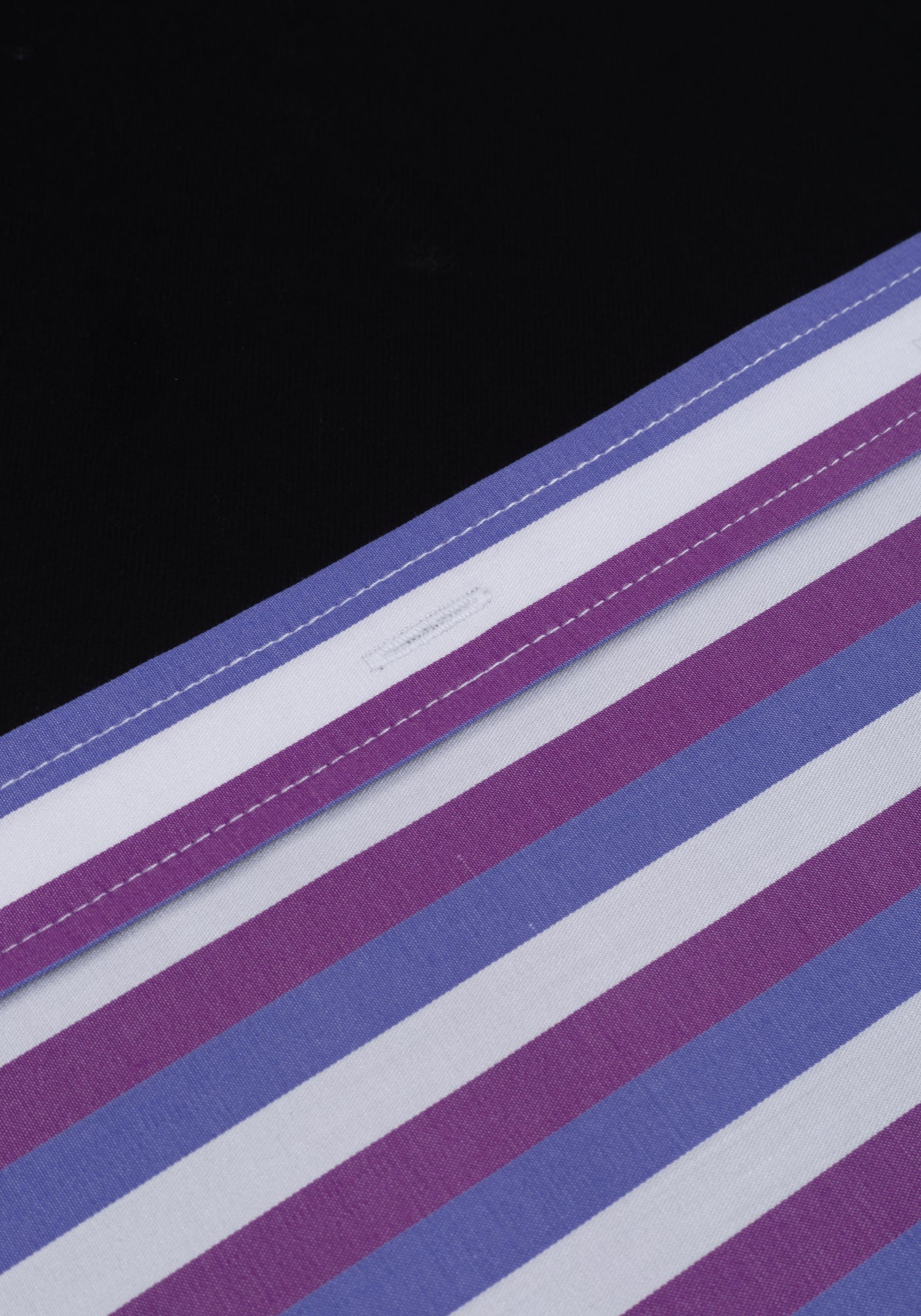 Giza 87 Cotton Parti-Colored Stripe Fine Twill Shirt