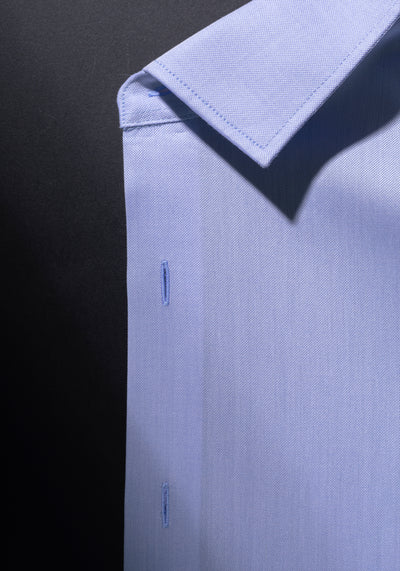 Giza 87 Cotton Clear Blue Fine Oxford Shirt