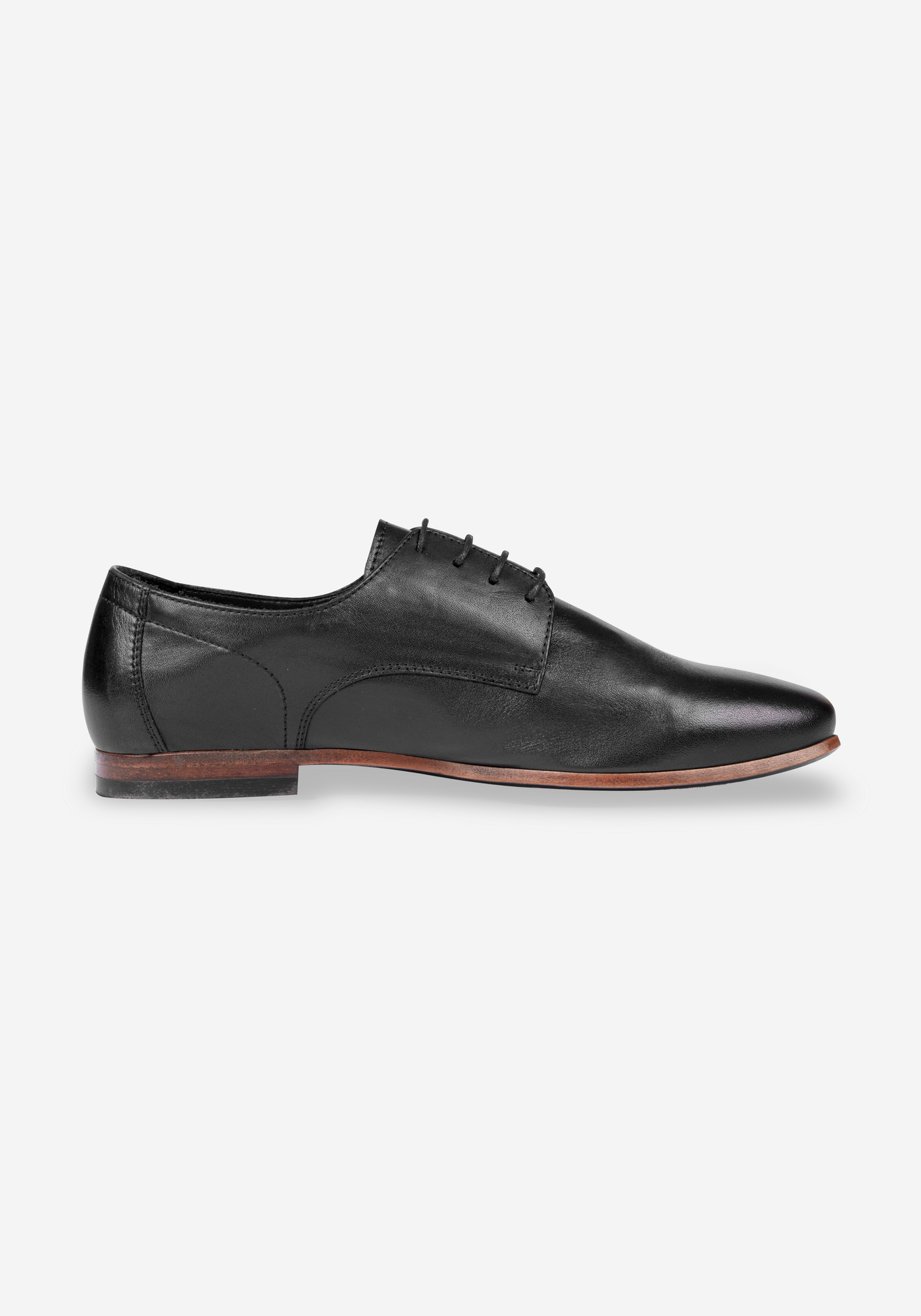 Iron Black Calf-Skin Leather Lace-up