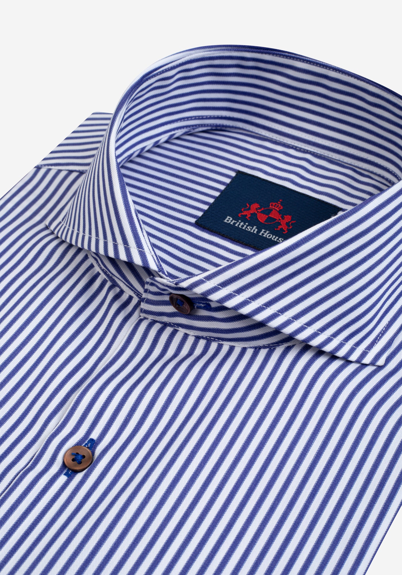 Crisp Blue Stripe Twill Shirt