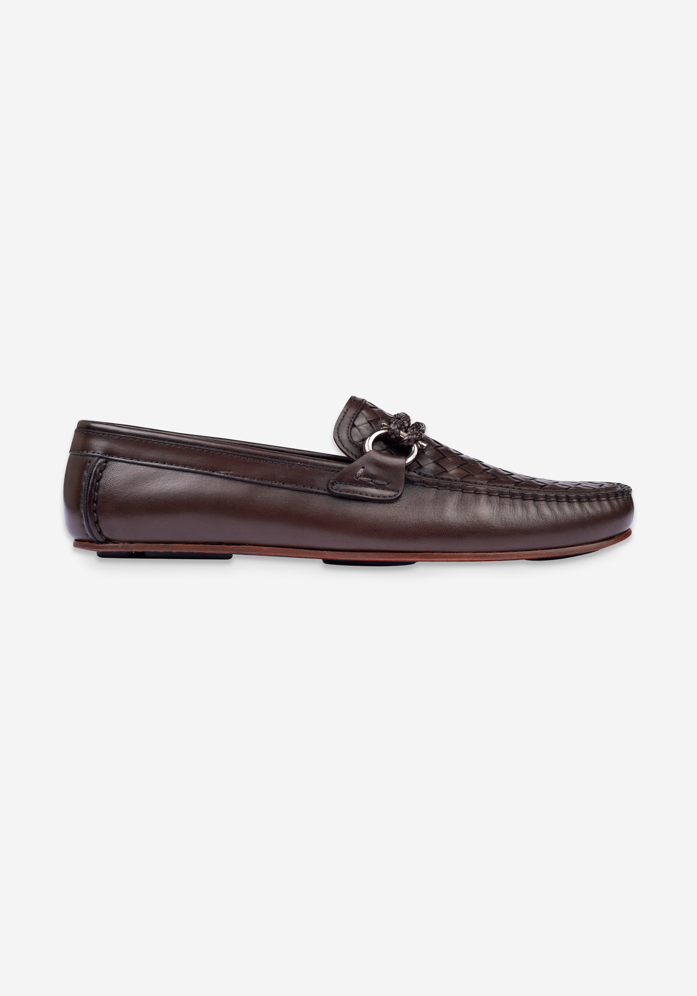 Espresso Brown Quilted Calf-Skin Leather Slip On