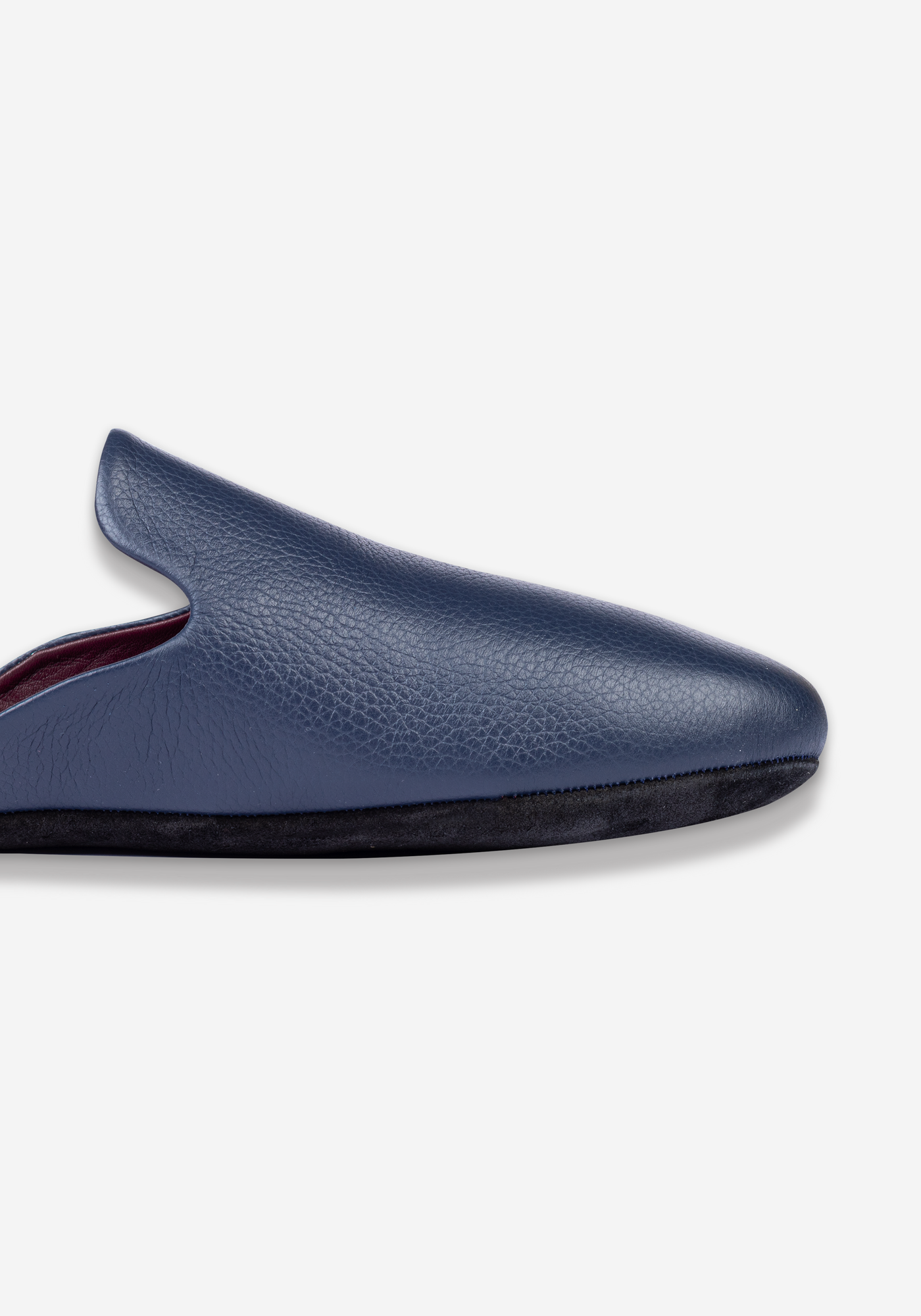 Mist Blue Calf-Skin Leather English Slipper