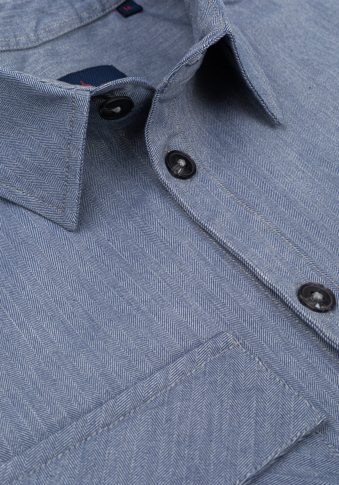 Steel Blue Cotton Overshirt