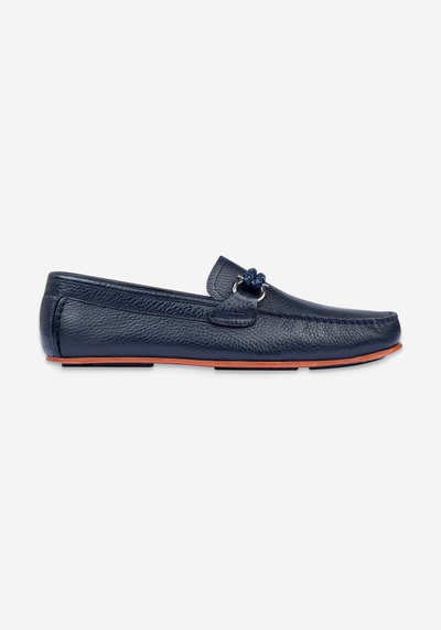 Dawn Blue Calf-Skin Leather Slip On