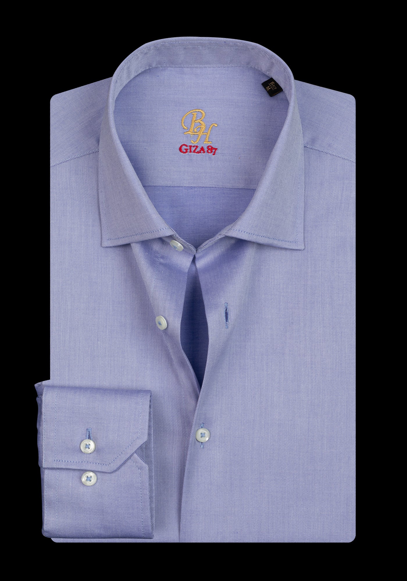 Giza 87 Cotton Vapor Blue Fine Oxford Shirt