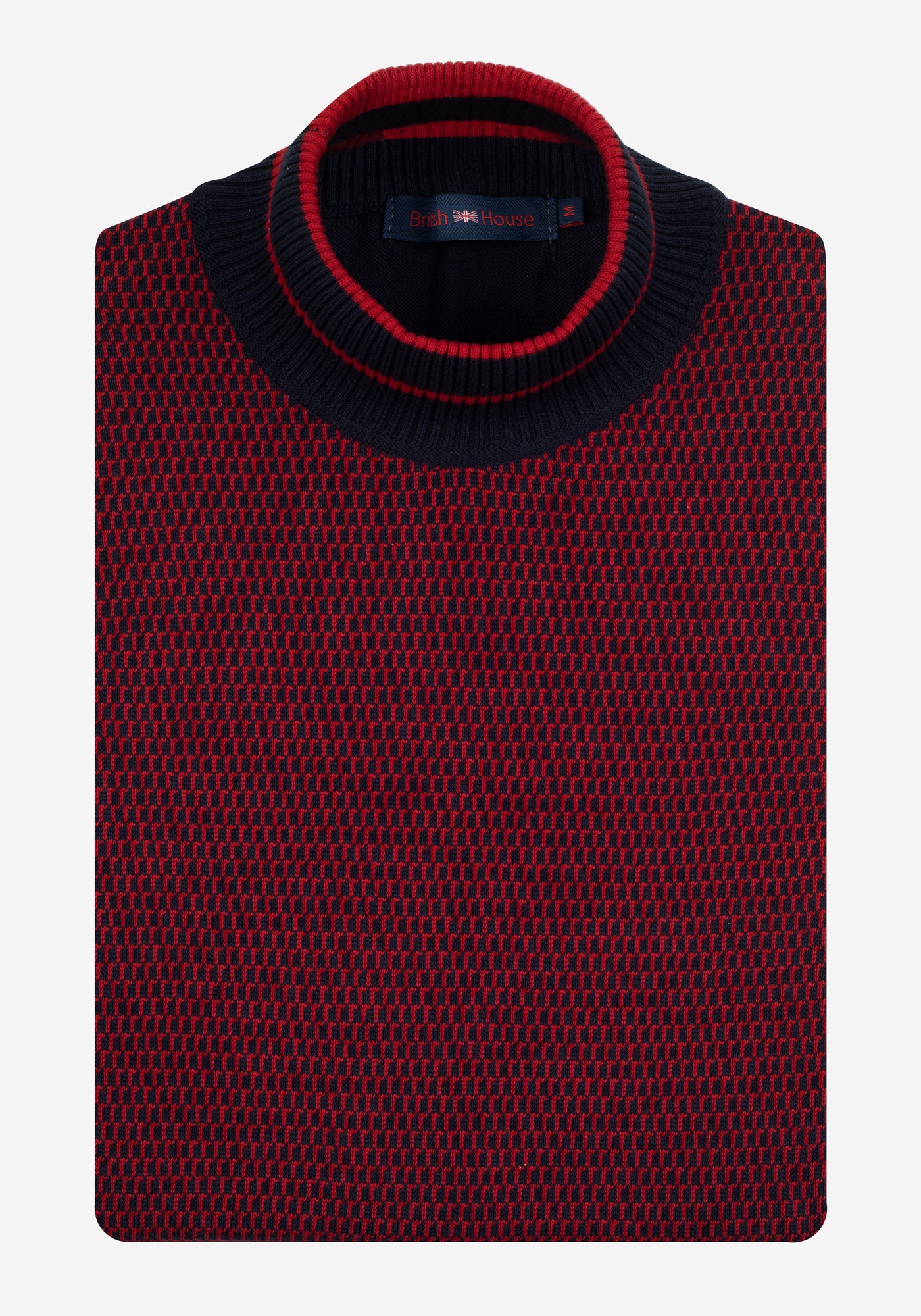 Velvet Red Turtle Neck Pullover