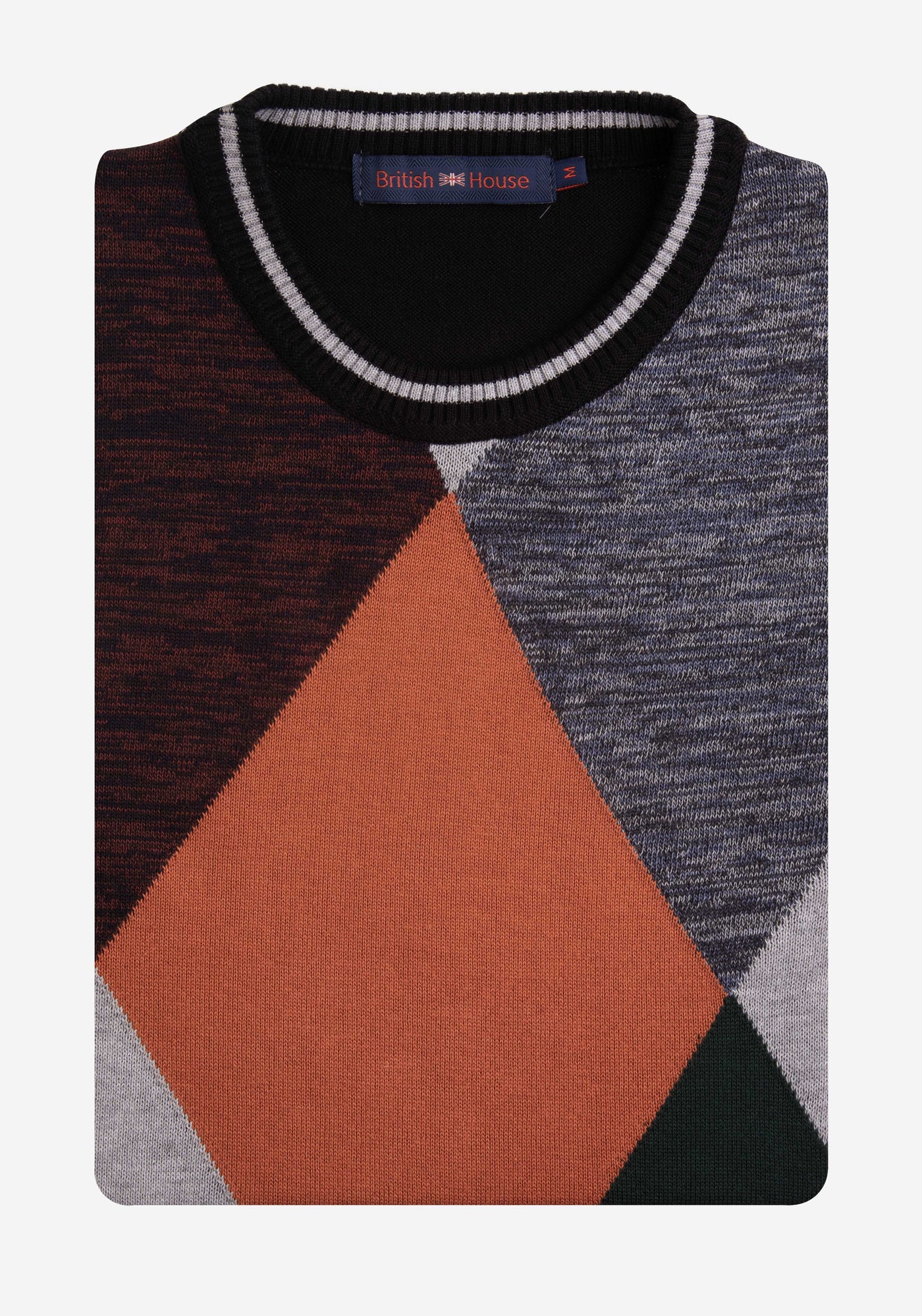 Inferno Grey Rhombus Pullover