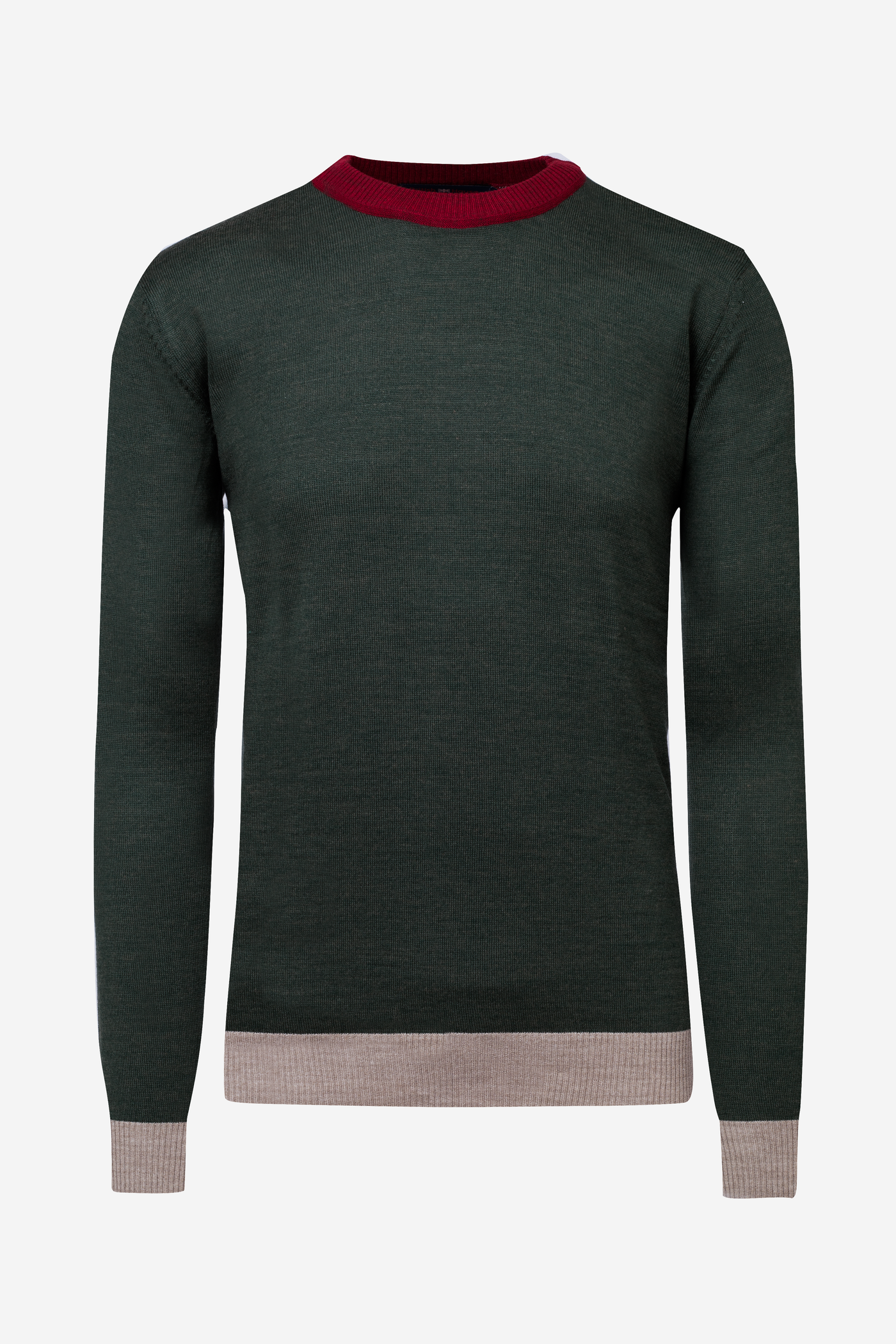 Viridian Green Italian Merino Wool Pullover