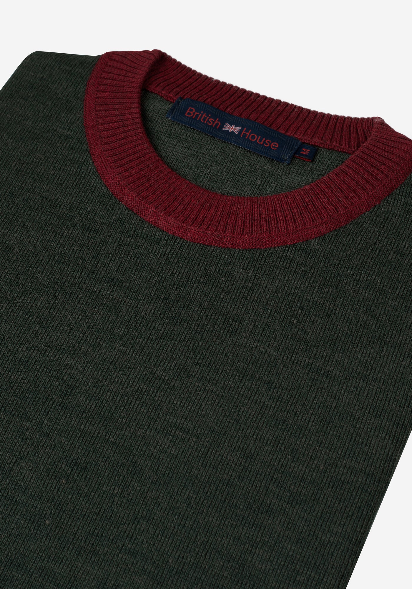 Viridian Green Italian Merino Wool Pullover