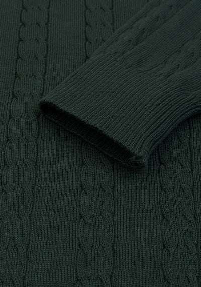 Cactus Green Braided Pullover