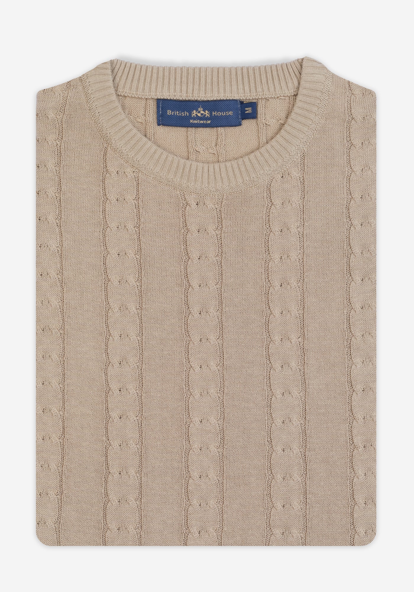 Vintage Beige Braided Pullover