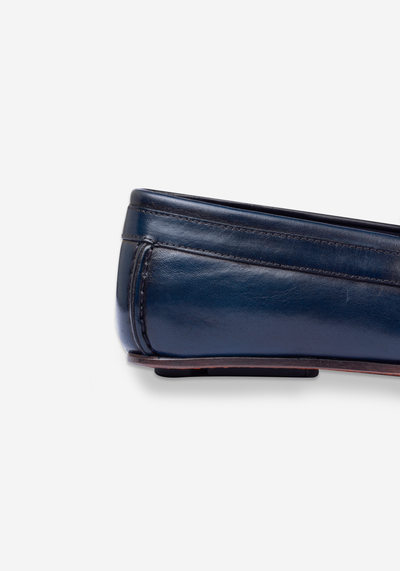 Royal Navy Quilted Calf-Skin Leather Slip On