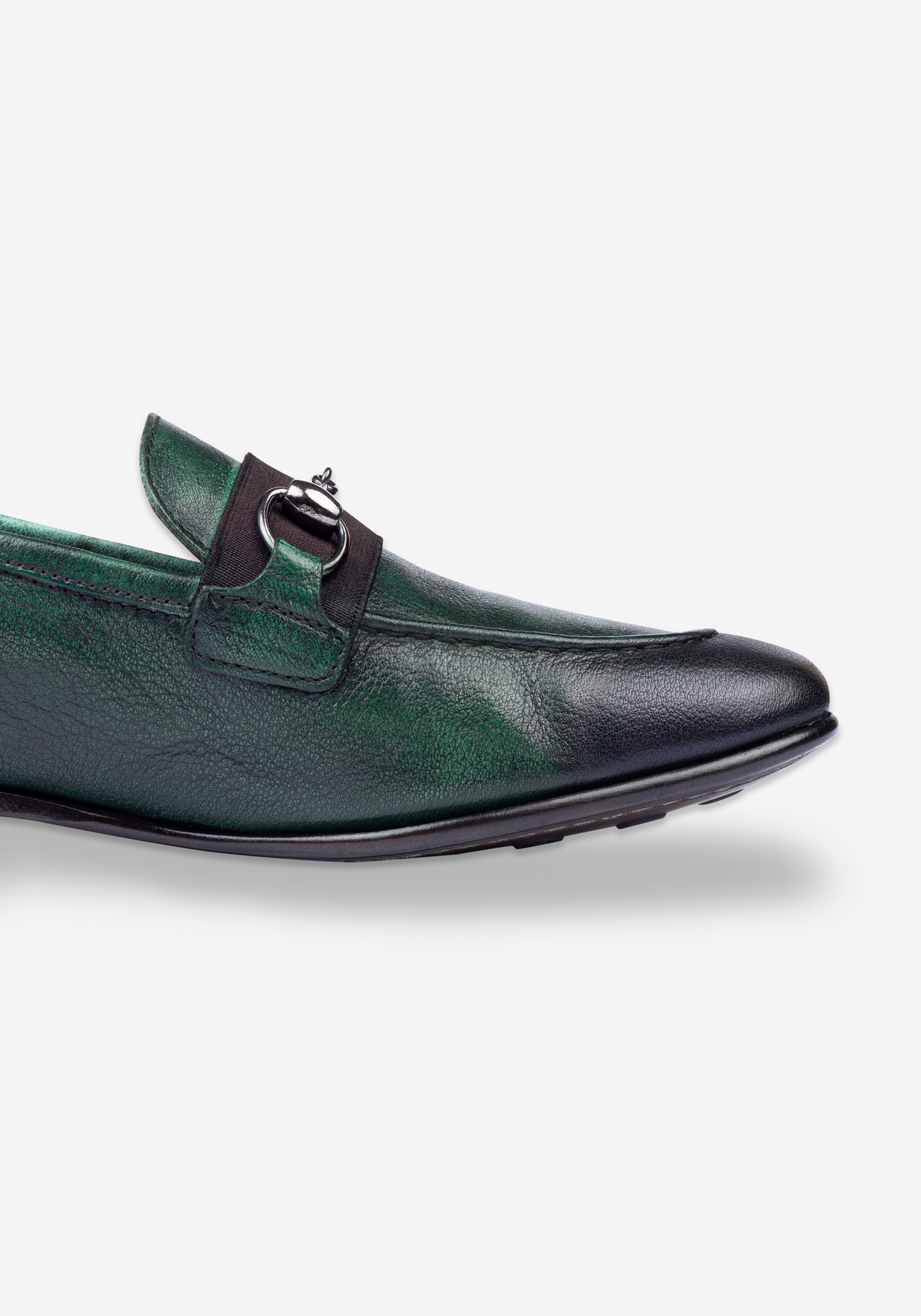 Herbal Green Calf-Skin Leather Shoes