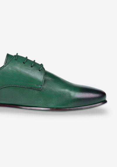 Ivy Green Calf-Skin Leather Lace-up