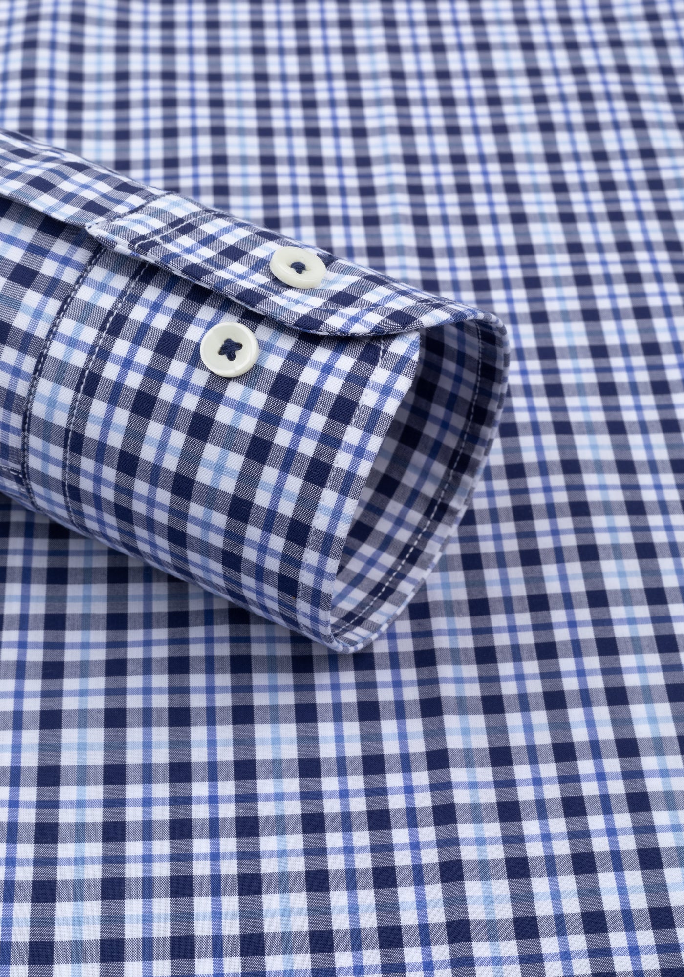 Dusk Navy Checked Oxford Shirt