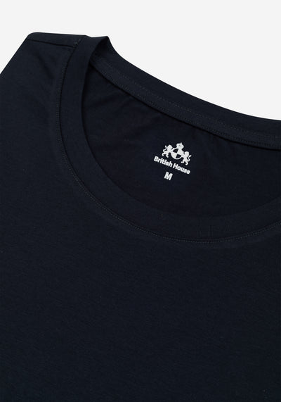 Gloom Navy Cotton T-Shirt