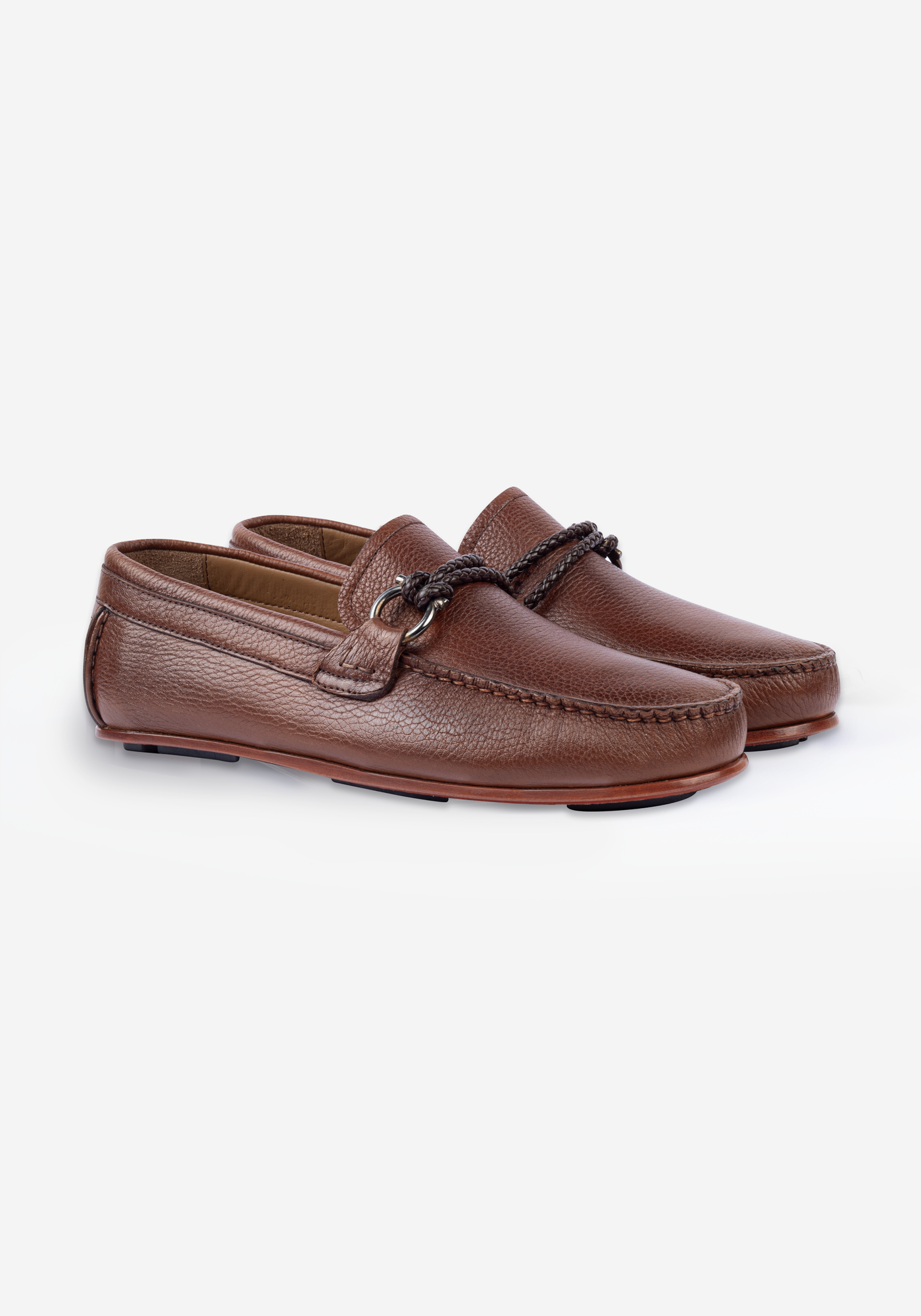 Dusk Brown Calf-Skin Leather Slip On