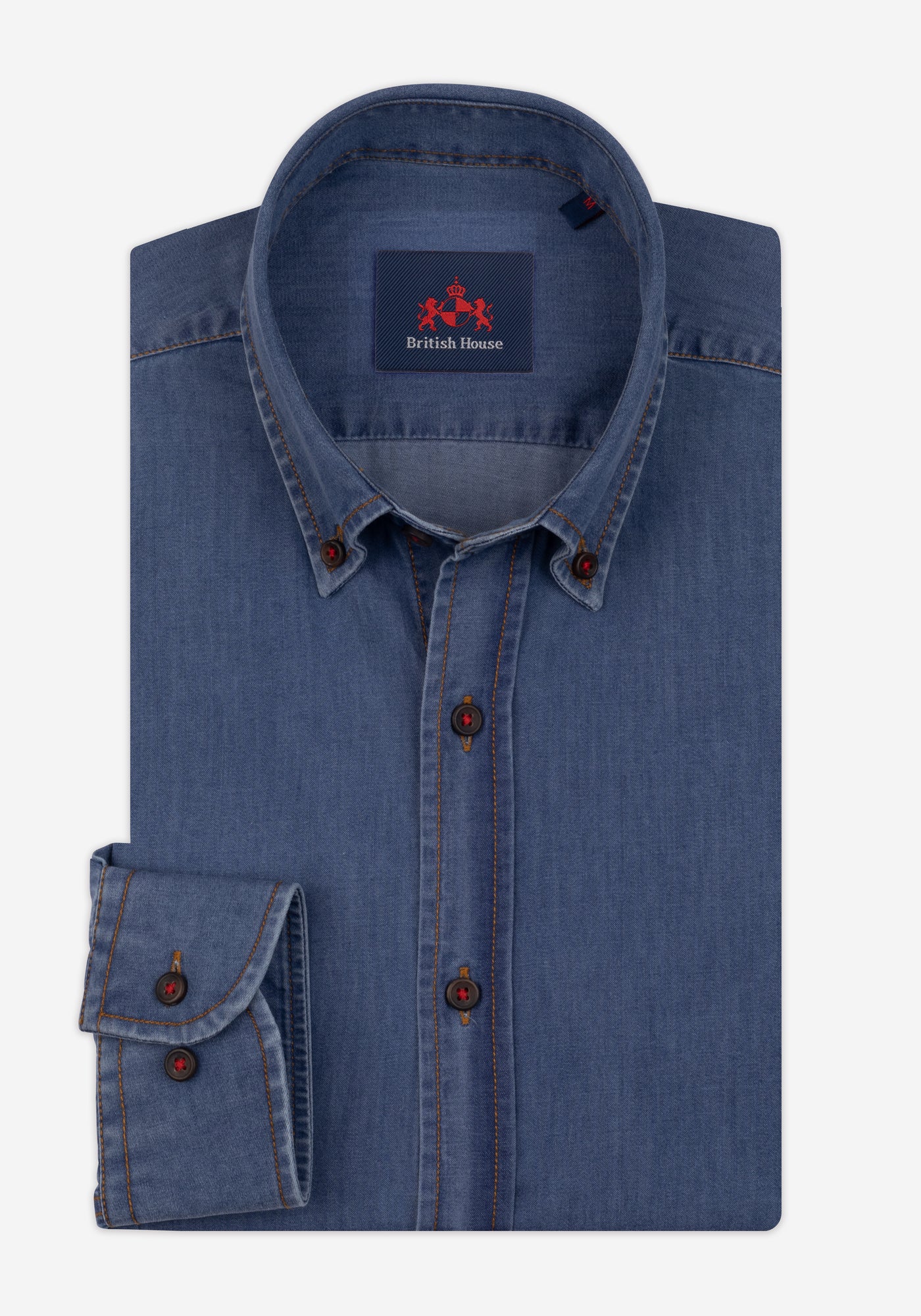 Arctic Blue Washed Denim Shirt