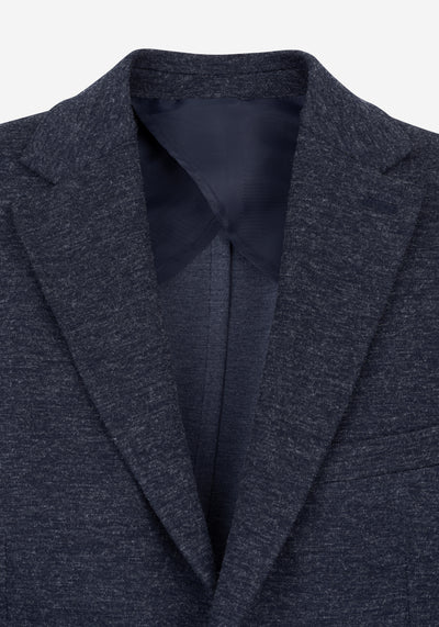 Contemporary Fit Bluish Grey Mélange Blazer