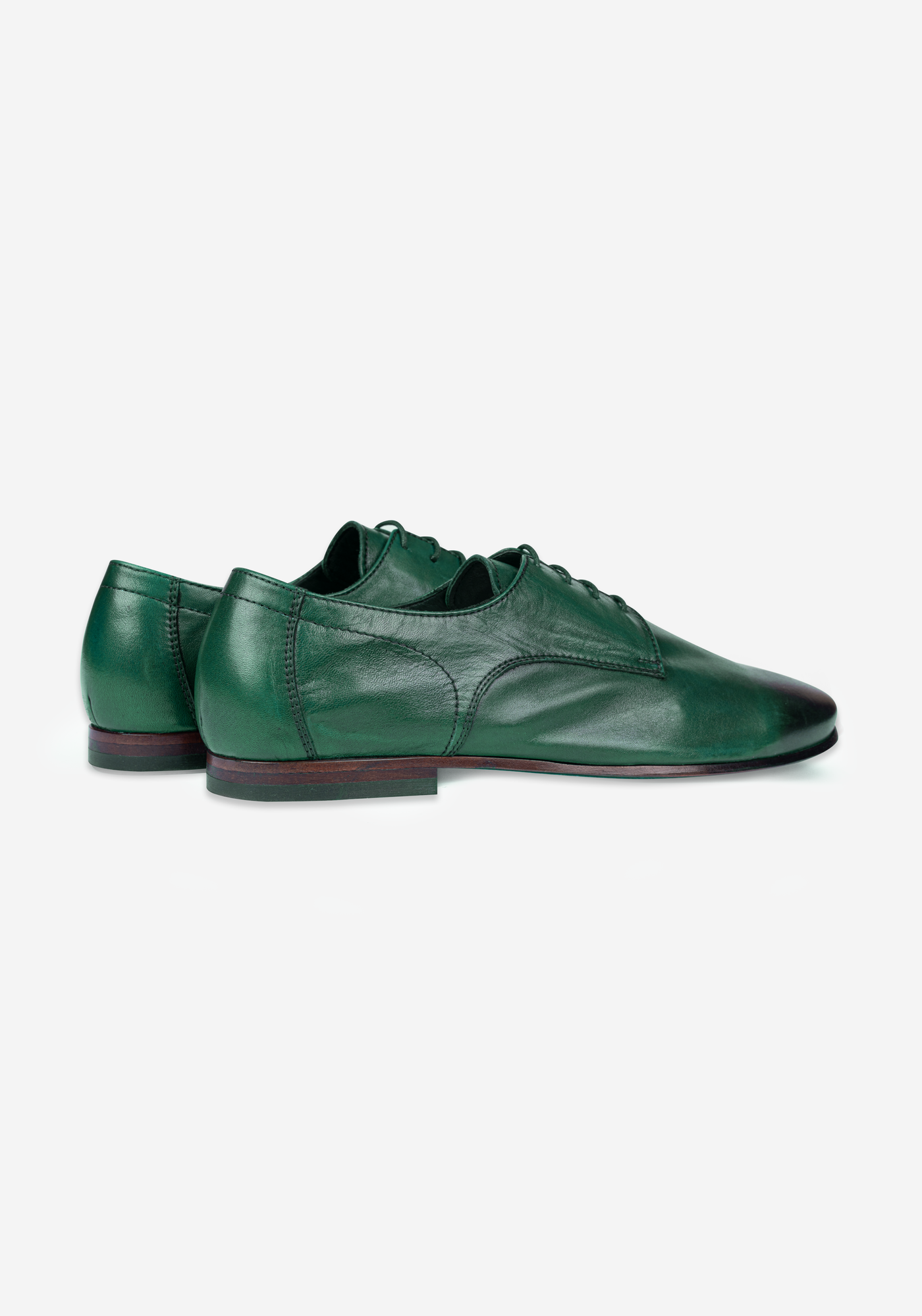 Ivy Green Calf-Skin Leather Lace-up