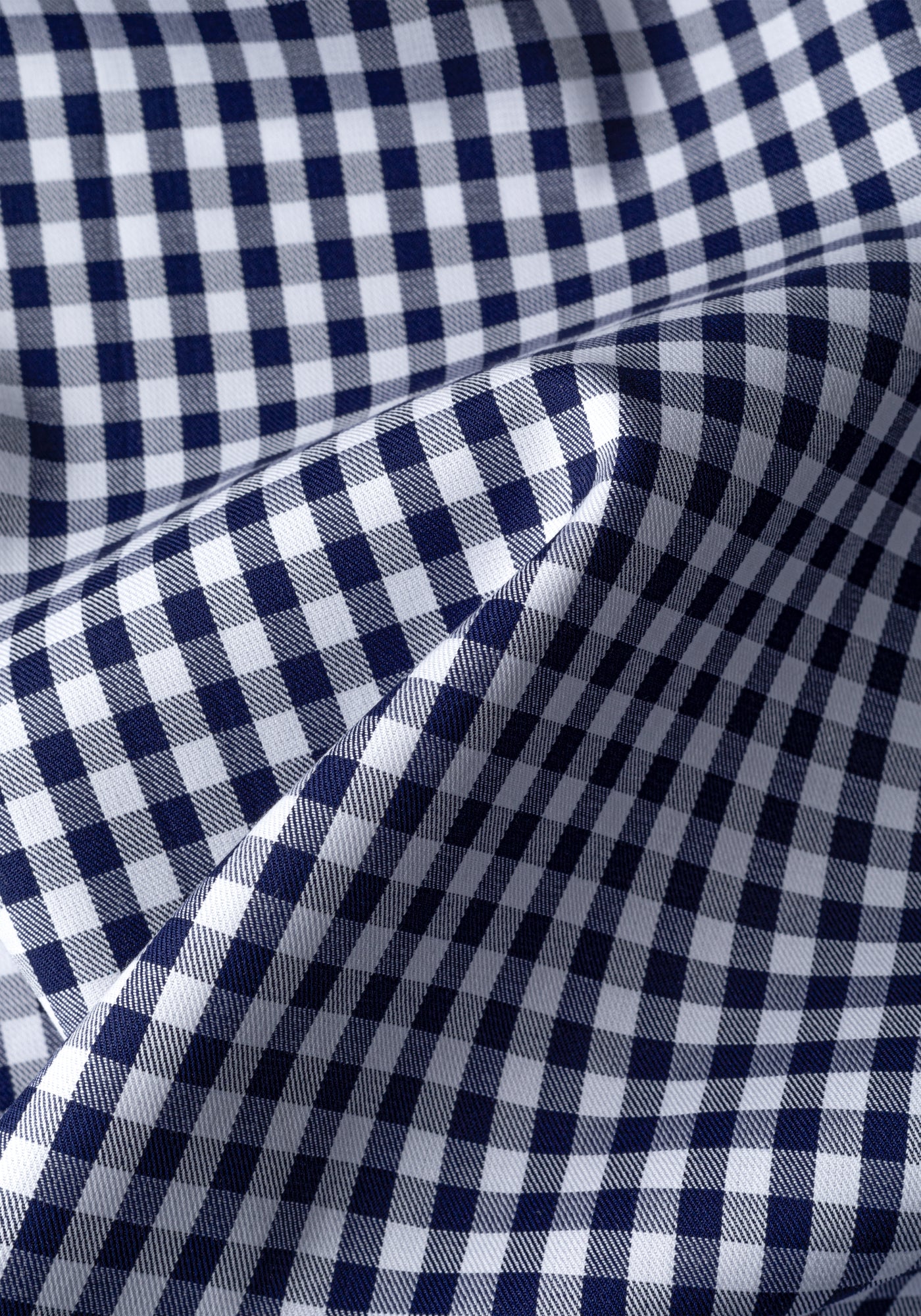 Ink Navy Checked Twill Shirt