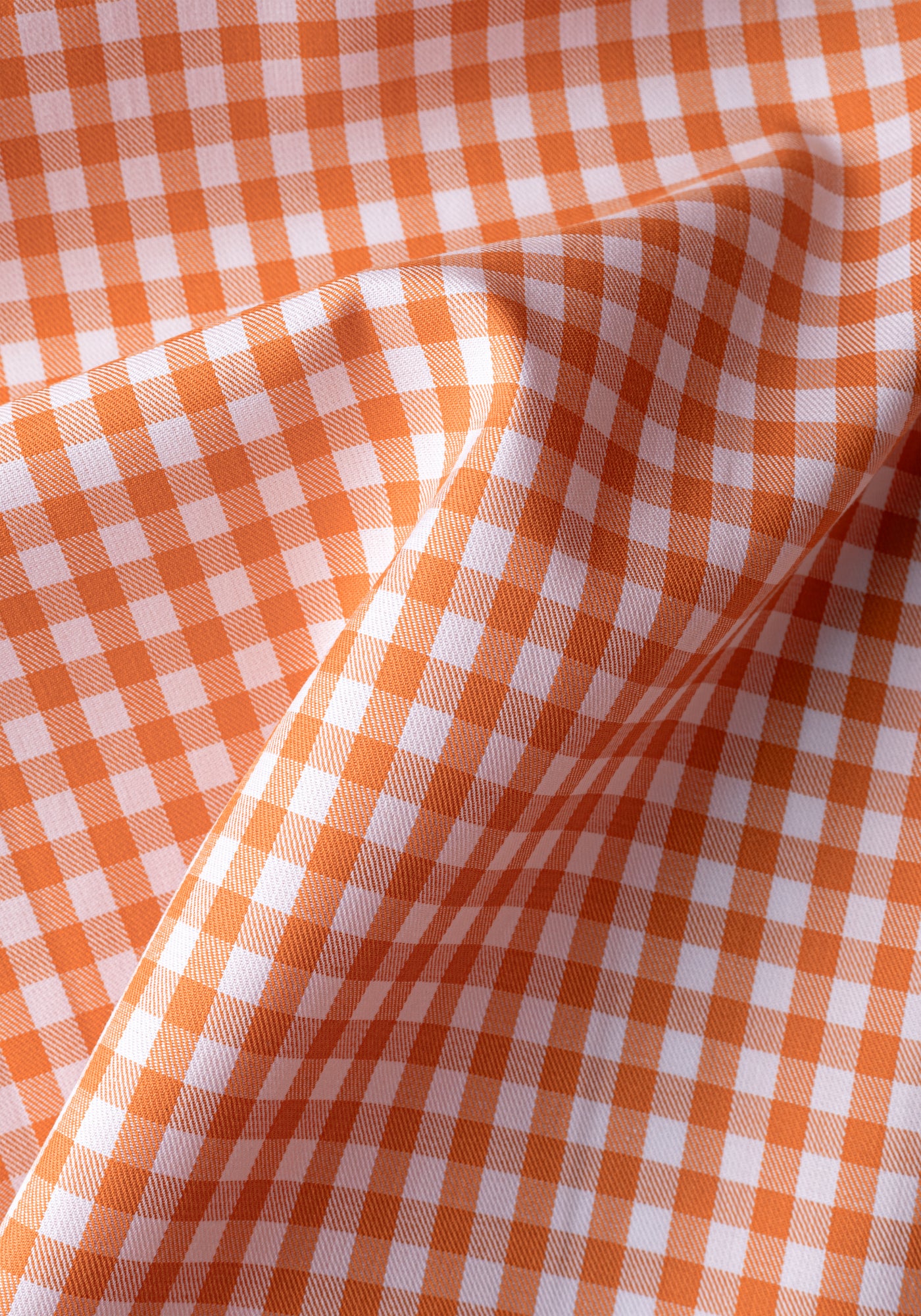 Harvest Orange Checked Twill Shirt